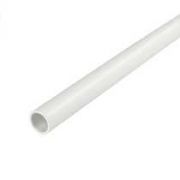 20mm White Heavy Gauge PVC Conduit 3 Metre Length